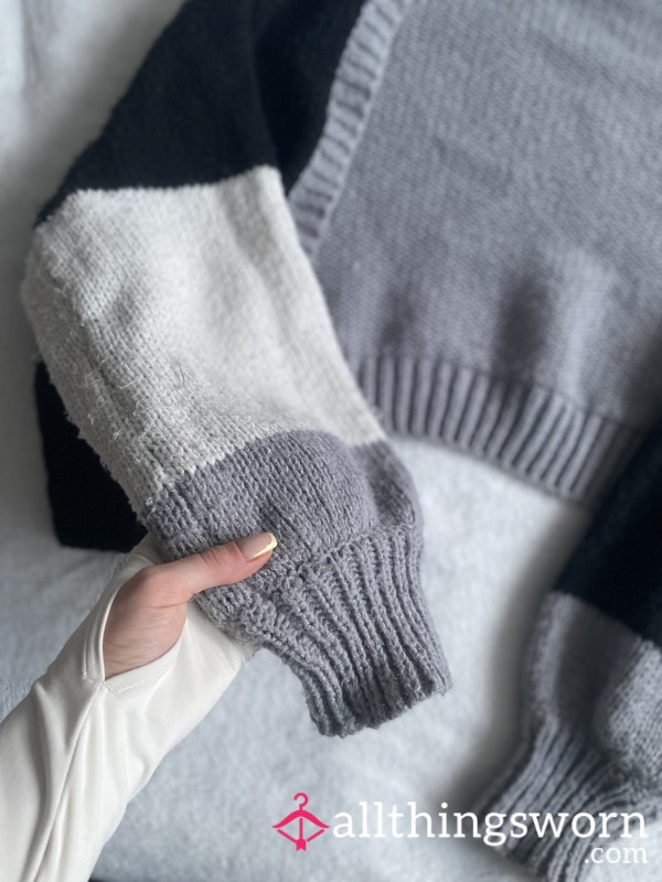 Grey Knitted Cardigan