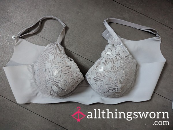 Grey Lace Bra