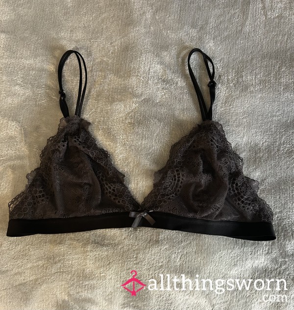 Grey Lace Bralette