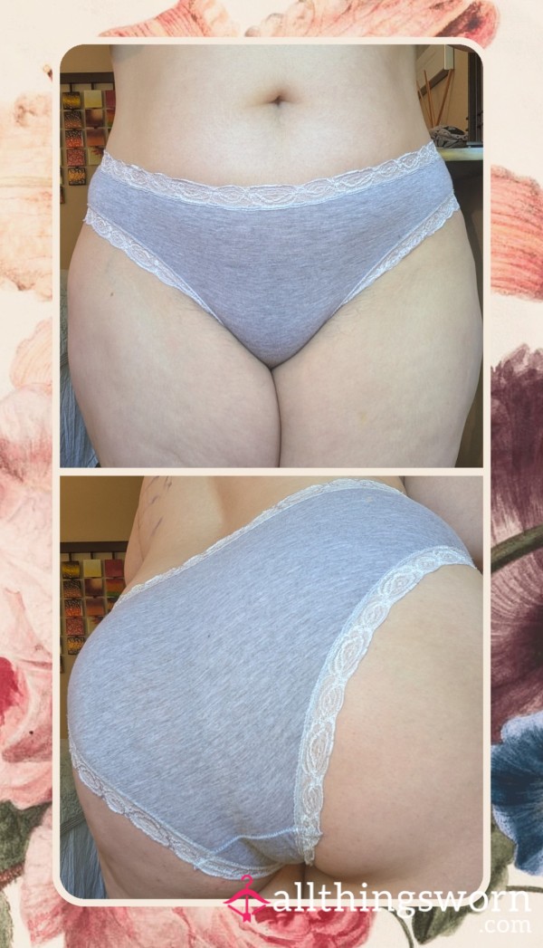 Laura Ashley Grey Lace Panty