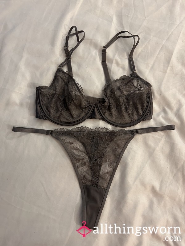Grey Lacey Set 😍