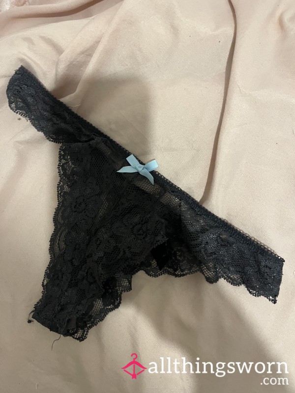 Grey Lacy Stained Pants