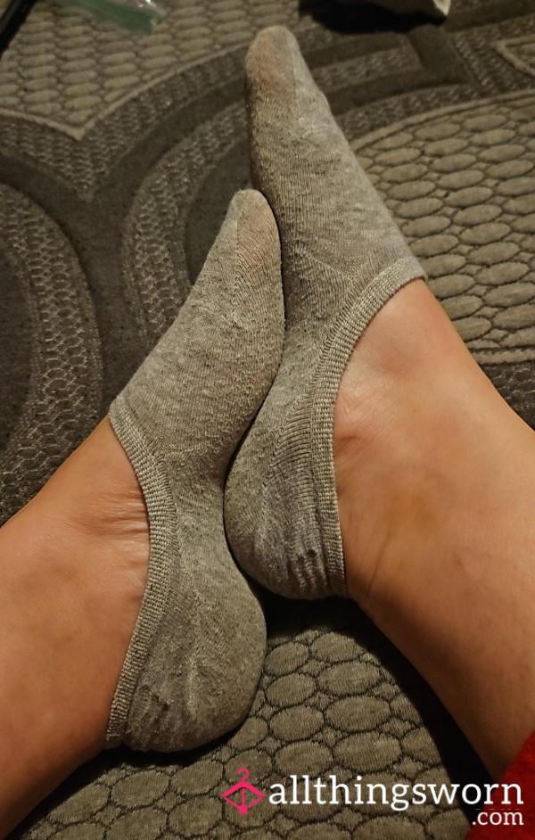 Grey Low Cut Ankle Socks