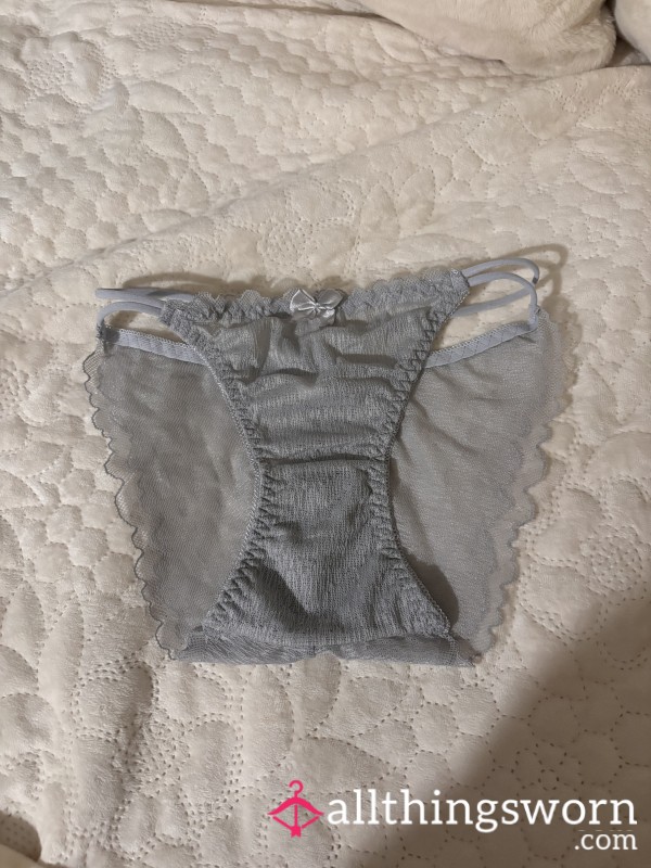 Grey Mesh Panties