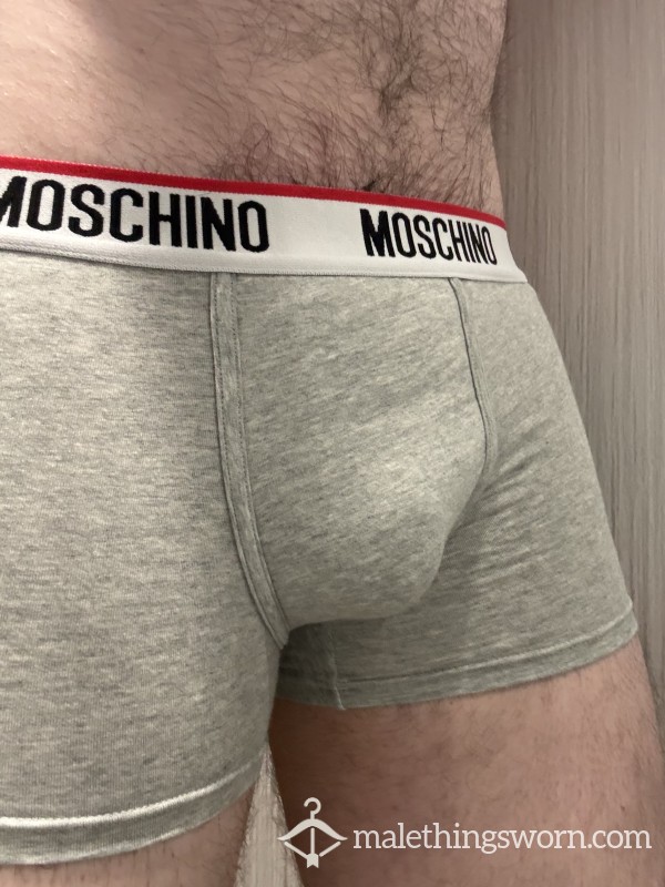 Grey Moschino Boxers (M)