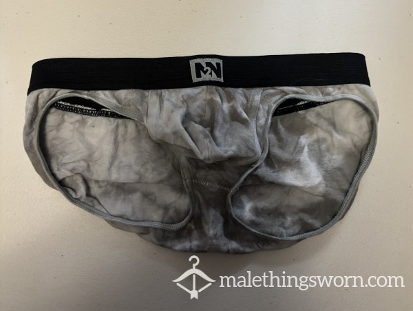 Grey N2NBW Briefs Size L