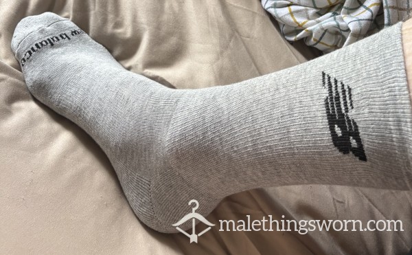 Grey New Balance Socks Size 11