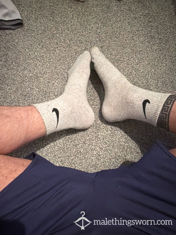 Grey Nike Dirty Socks