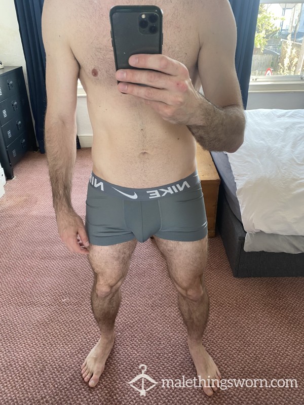 Grey Nike Dri-Fit Boxers