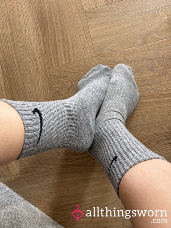 Grey Nike Gym Socks