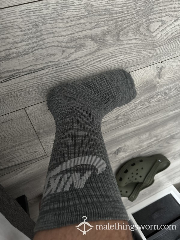 Grey Nike Socks