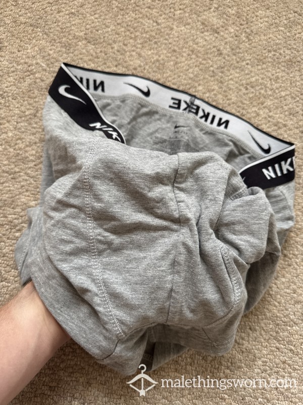 Grey Nike XL Boxers — 3 Days Straight, Unwashed 💦