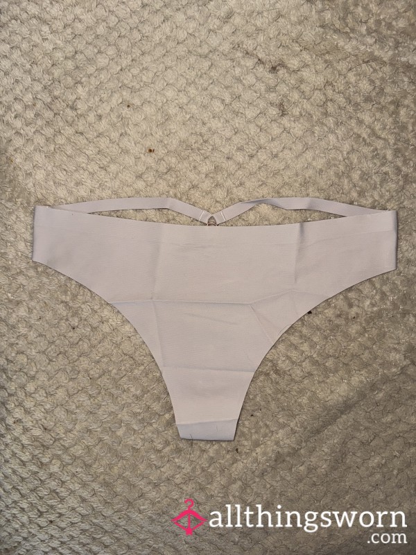 Grey Nylon Lycra Thong