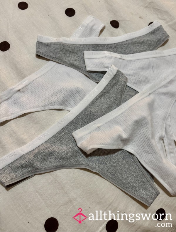 Grey Or White Thongs