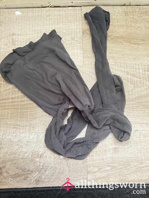 Grey Panty Hose Worn