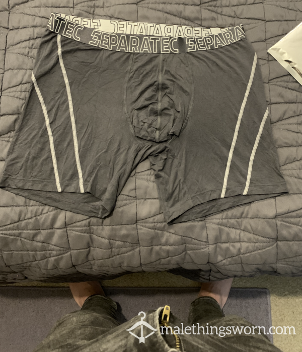 Grey Pouch Trunk Style Boxers With Hole To Separate Your Junk XL