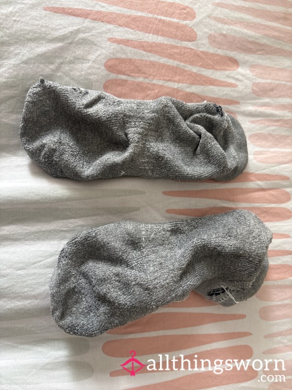 Grey Puma Ankle Socks