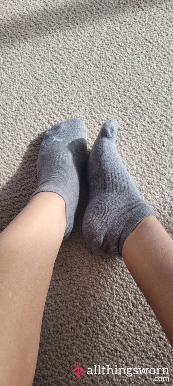 Grey Puma Sports Socks
