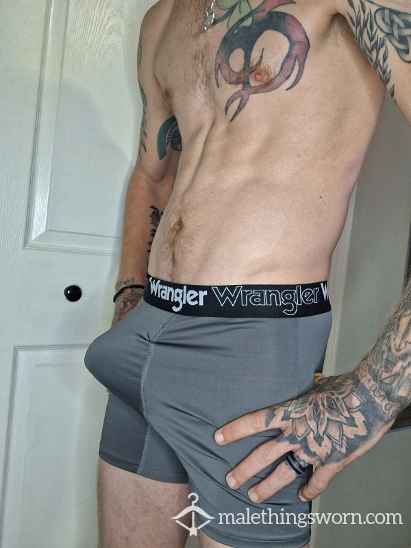 Grey Silky Wrangler Briefs (size M)