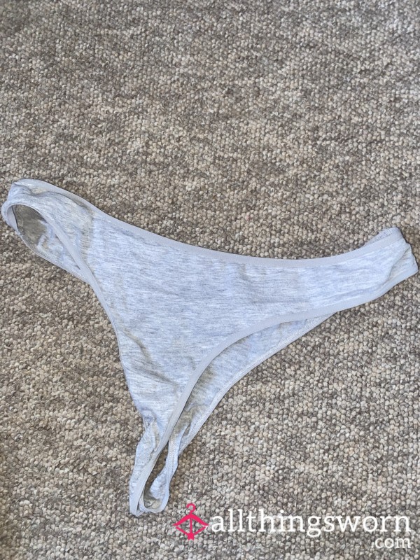 Grey Smelly Thong 😈