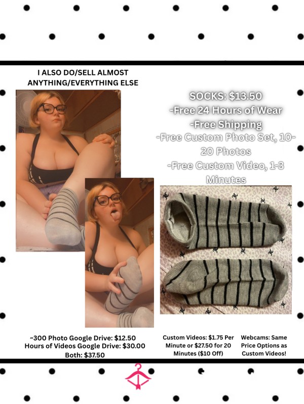 Grey Socks With Black Stripes