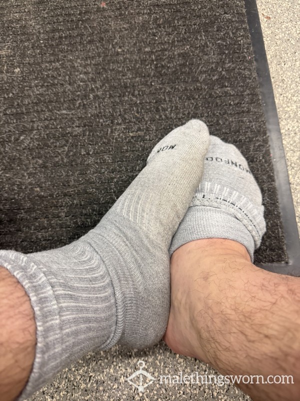 Grey Socks Worn For A Week Straight