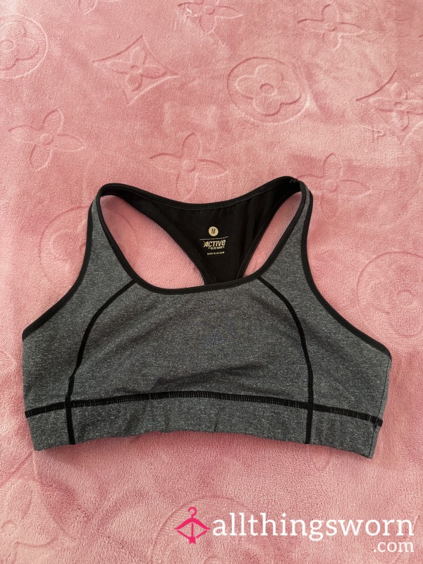 Grey Sports Bra 24hr Wear