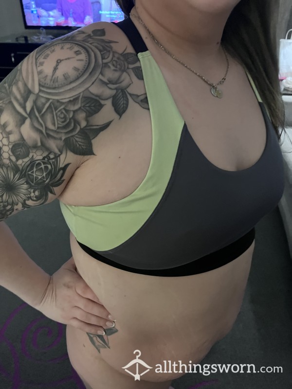 Grey Sports Bra I Forgot In My Bag