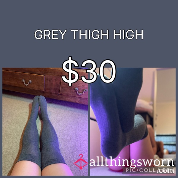GREY THIGH HIGH