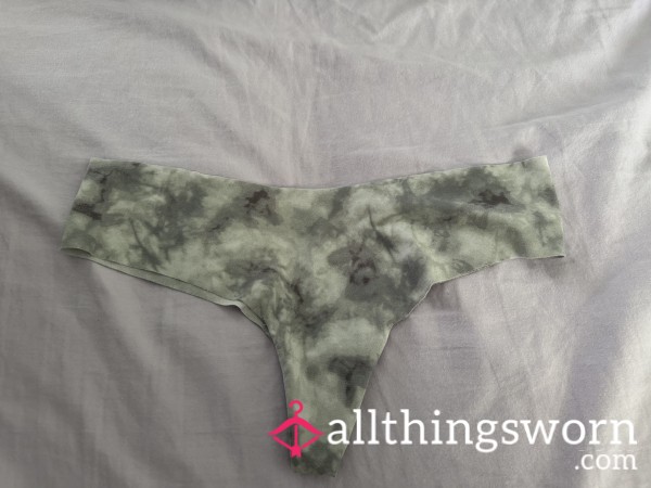 Grey Tie Dye Thong