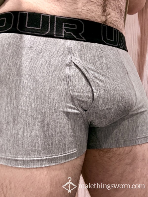 Grey Under Armour Boxers