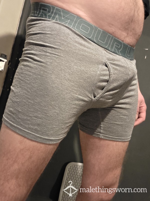 Grey Underamour Boxers