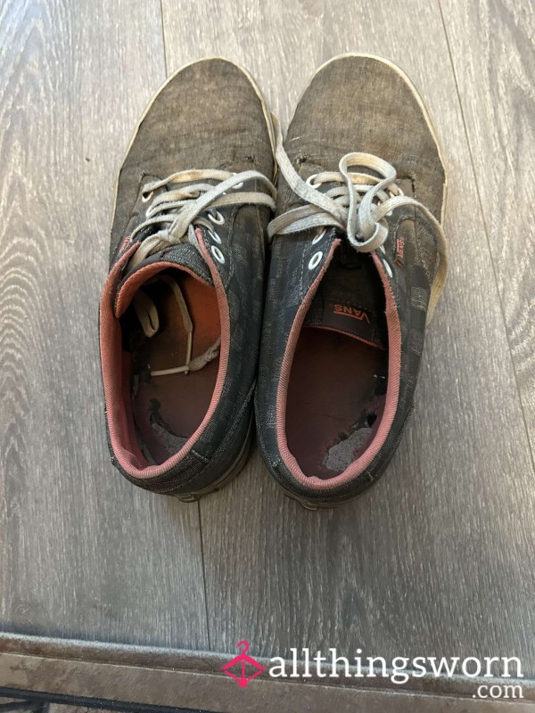 Grey Vans + Free Pair Of Socks