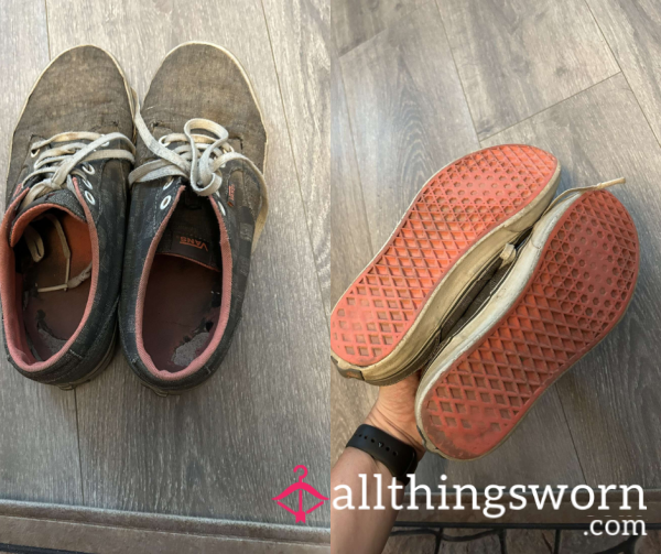 Grey Vans + Free Pair Of Socks