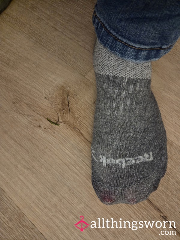 Grey Very Worn Sweaty Socks