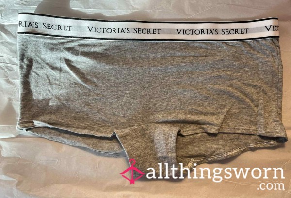 Grey Victoria's Secret Boy Shorts