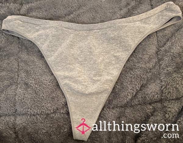 Grey VS Cotton Thong Large