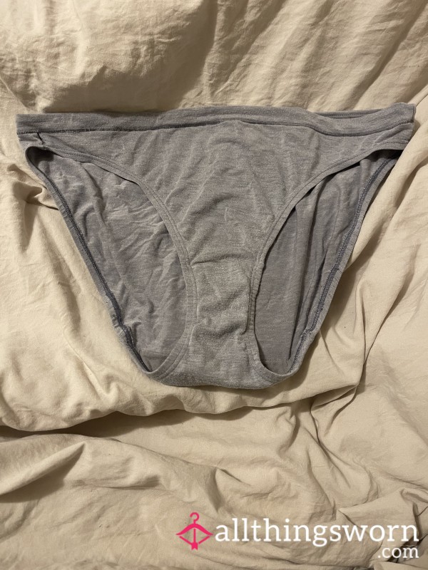 Grey Well-worn Panties
