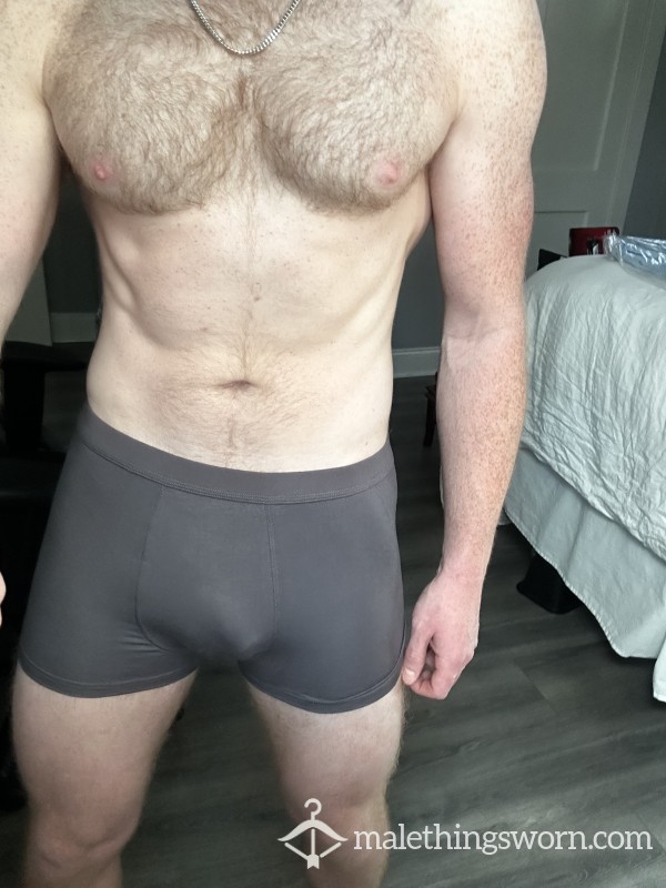 Grey Workout Trunks