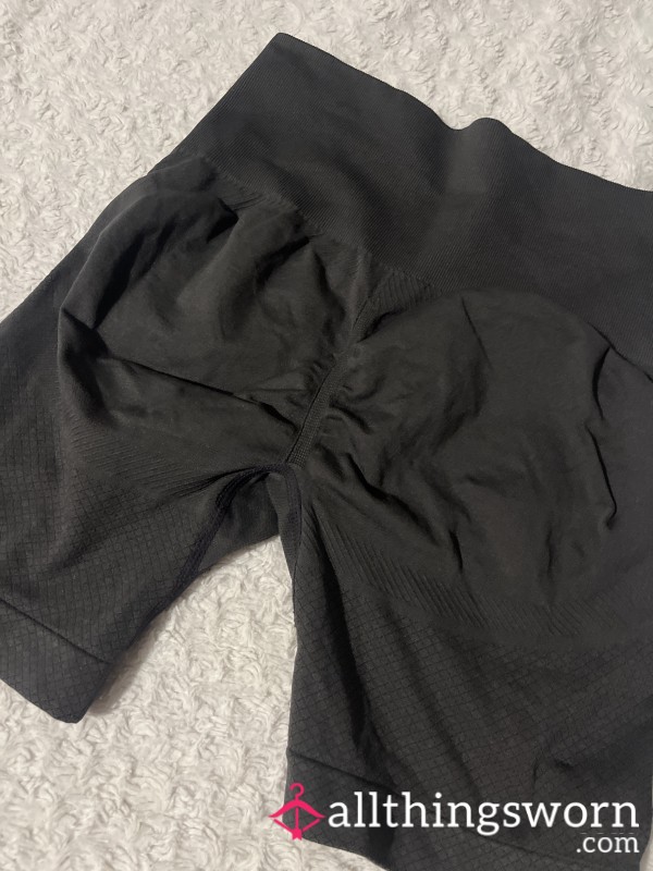 Grey Worn Gym Shorts