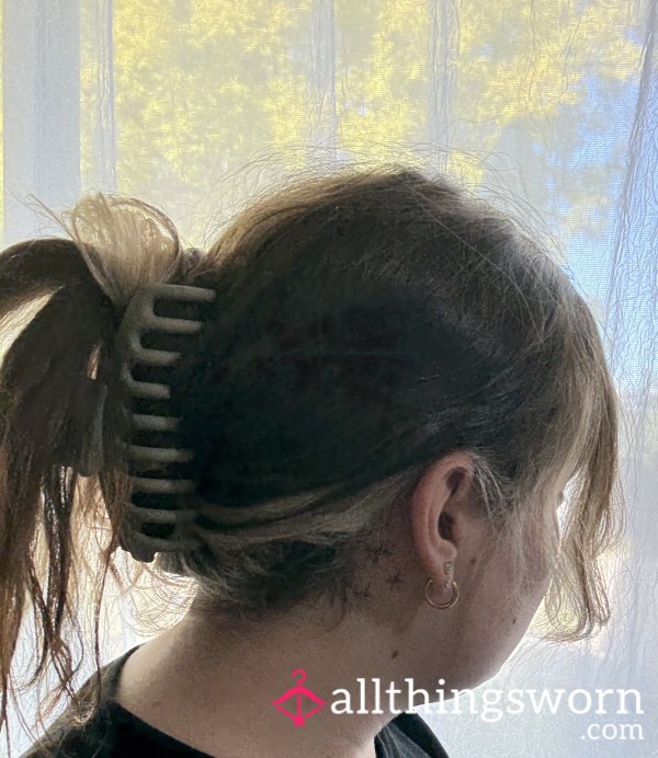 Greyish Brown Claw Clip