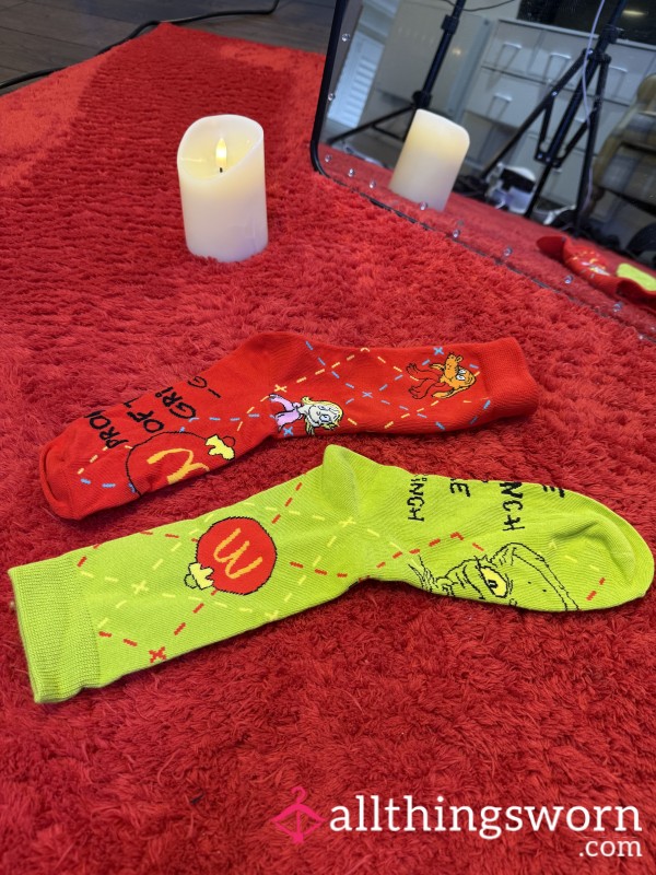 Grinch Christmas 🧦 Socks Funky McDonald’s