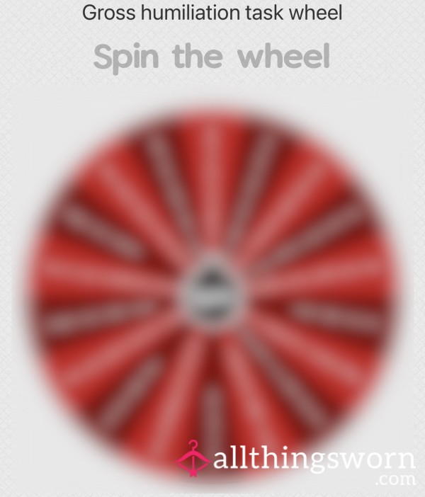Gross Humiliation Task Wheel 🤢