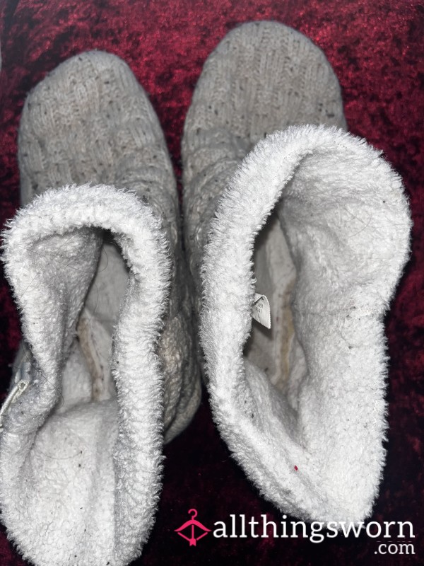 Gross Sl*t Worn Slippers