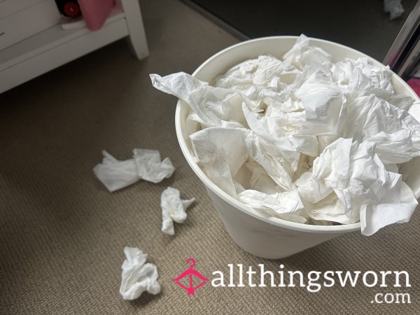 GROSS Snotty Tissues | Used Tissues Filled With Snot From Ebony Goddess Eve 🤧
