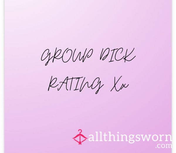 Group D*ck Ratings🍆