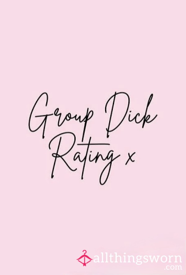 Group D*ck Ratings 🍆🦐