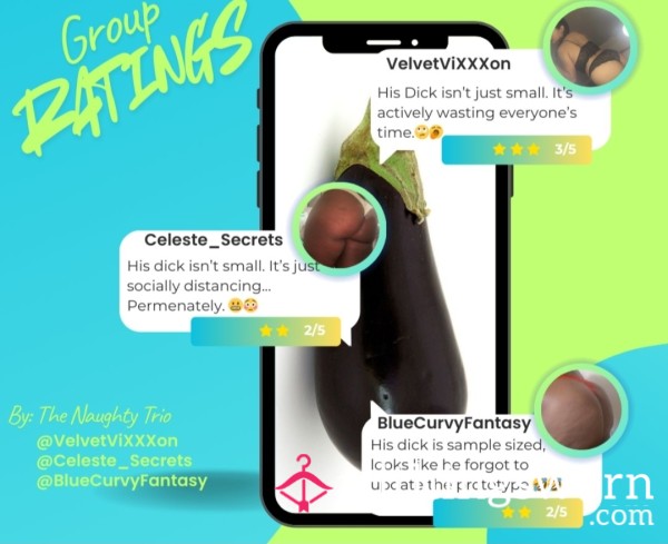 Group Rating By The Naughty Trio