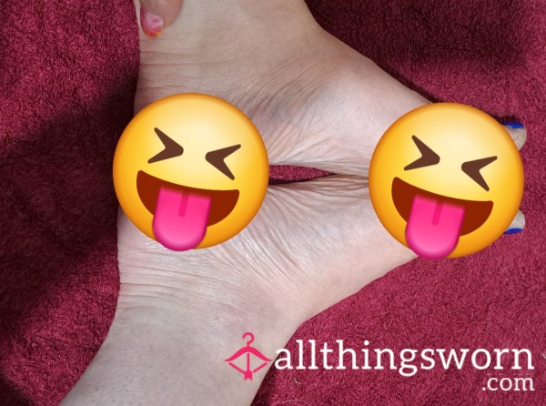 Grubby Feet Before My Pedicure