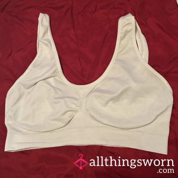 Grubby ‘once-white’ Sports Bra
